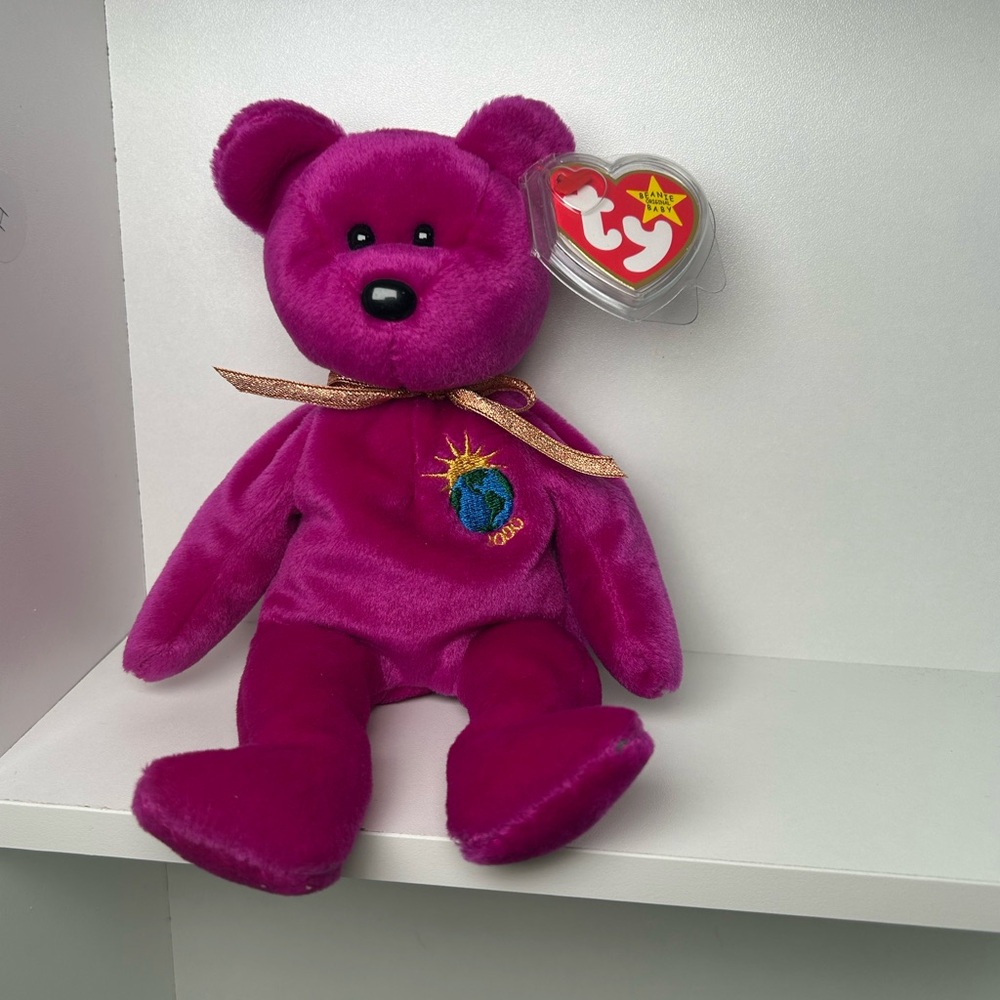 TY Beanie Baby Millennium Bear & TY Teenie Baby Millennium - Picture 2 of 10